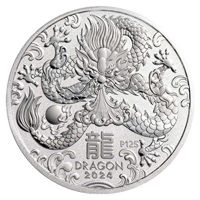 2024 1oz Silver Lunar DRAGON - SERIES III